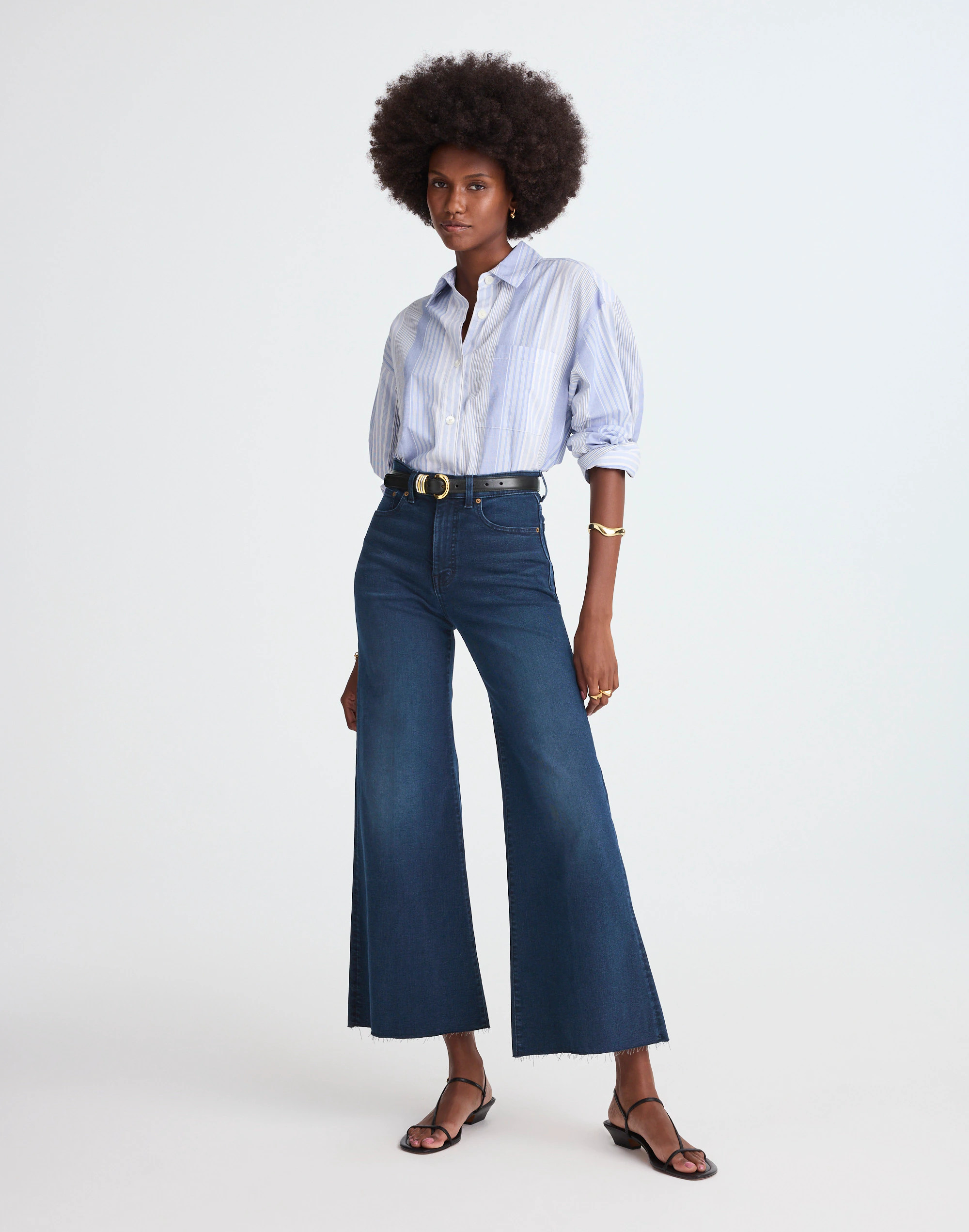 The Flared Wide-Leg Crop Jean | Madewell