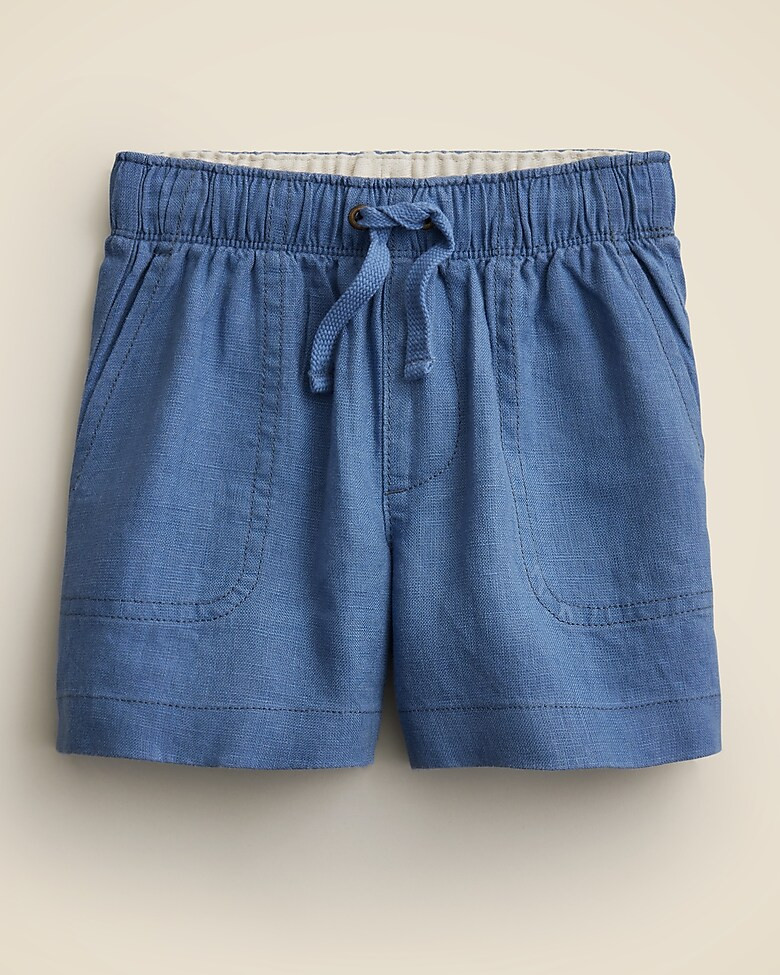Boys' linen-blend dock short | J. Crew US