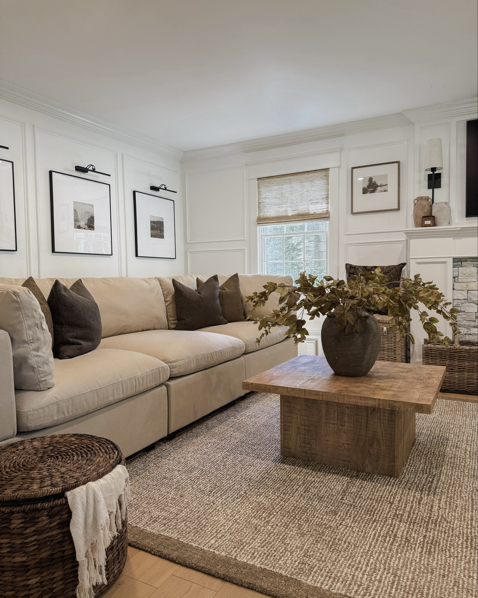** Neutral, earthy, & cozy living room sofa and decor. 



#LTKdayinmylife #LTKHome #LTKSaleAlert
