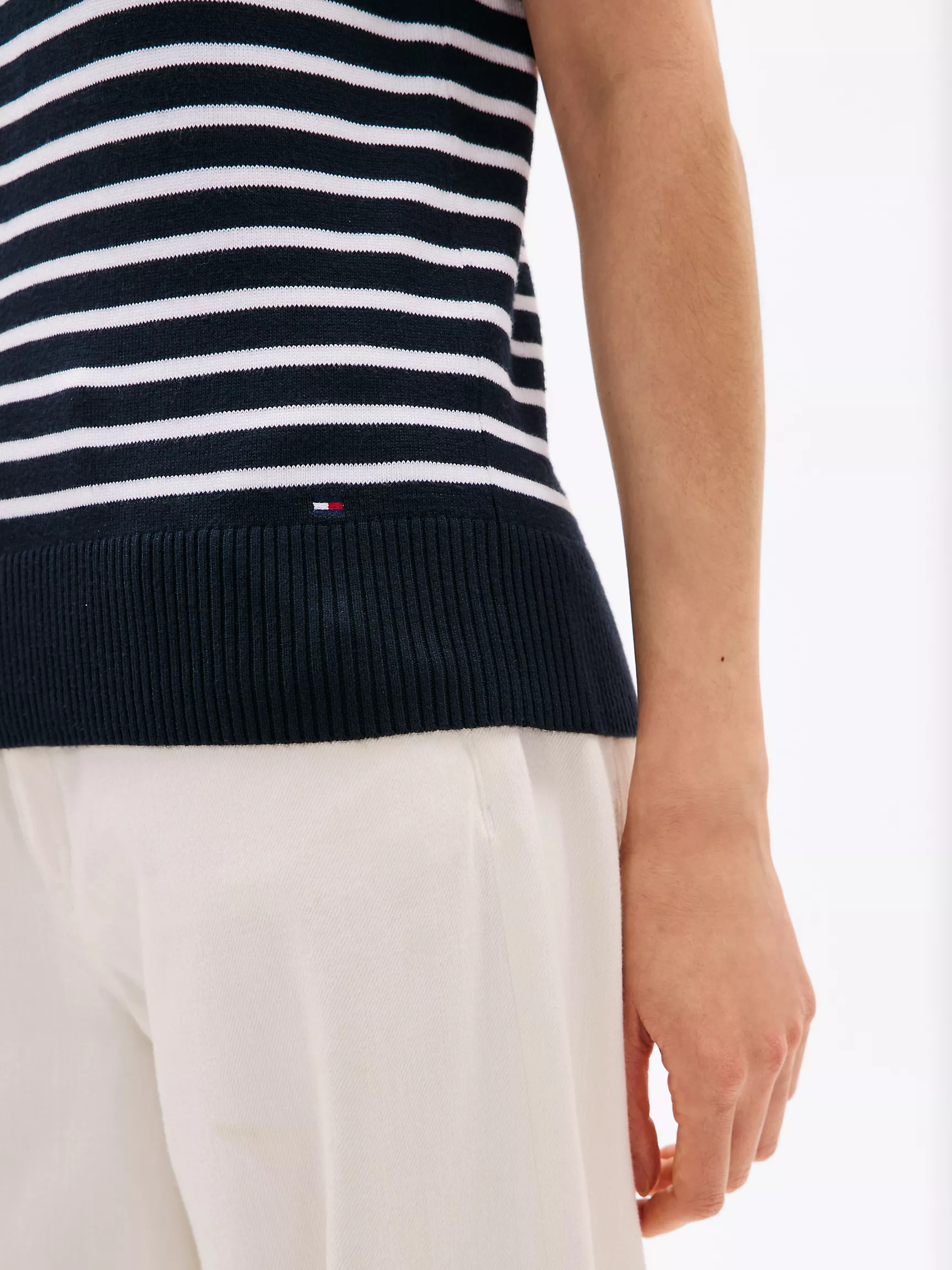 Lightweight Stripe Short-Sleeve Sweater | Tommy Hilfiger | Tommy Hilfiger (US)