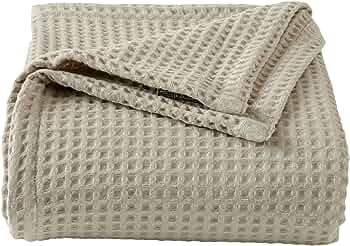 100% Cotton Waffle Weave Bed Blanket | Soft, Breathable, and Lightweight Blanket for All-Season |... | Amazon (US)