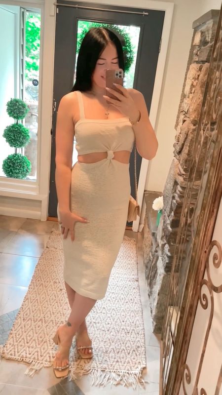 Loving this knit dress w: cut out detailing, I'm a size M runs true to size, bc it's high waisted you can wear shape wear underneath 



Dresses, dress, spring dress, spring dresses, summer dress, vacation outfit, vacation outfits 

#LTKcurves #LTKFind #LTKsalealert