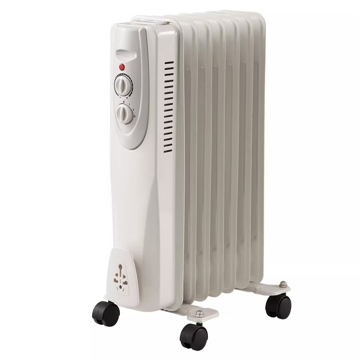 Portable Radiator Space Heater, 1500W, 7-Fin, 3 Heat Settings, White | Target