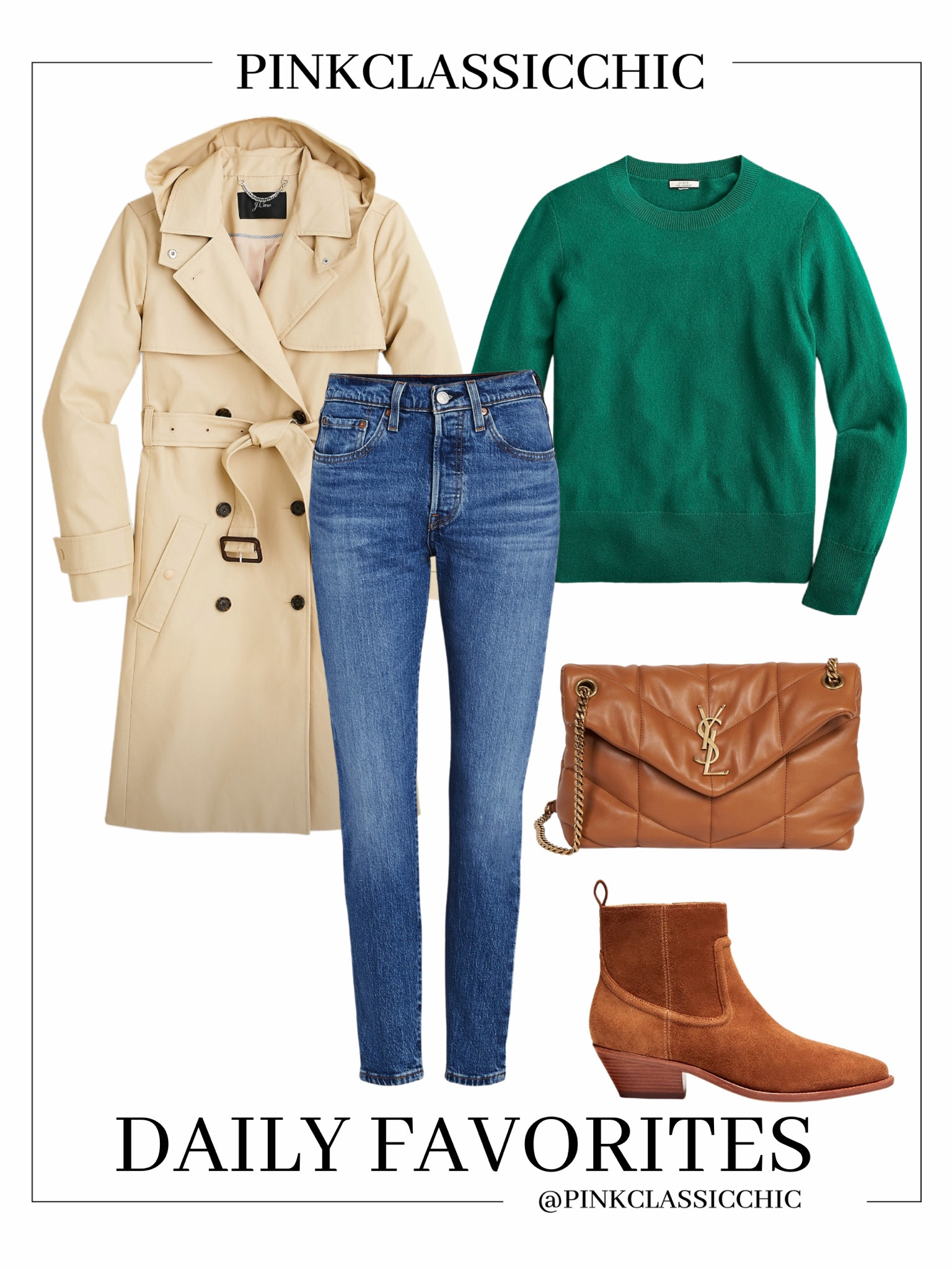 My favorite affordable cashmere sweater, cashmere sweater, booties, trench coat, jeans, Yves Saint Laurent, Levi’s, winter outfits, affordable outfits, boots 

#LTKworkwear #LTKstyletip #LTKsalealert