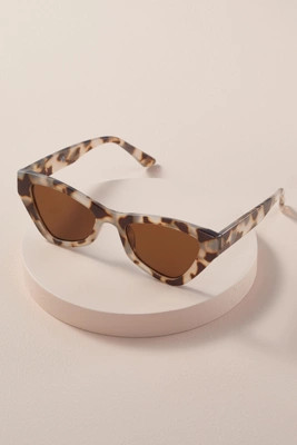 Tortoiseshell-Print Cat-Eye Sunglasses | Anthropologie (UK)