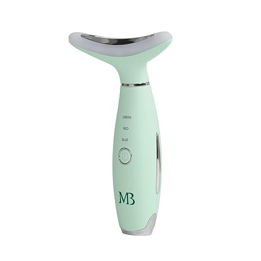 Mario Badescu Triple Light Thermal Face and Neck Massager, Red, Blue & Green LED Light Therapy Fa... | Amazon (US)