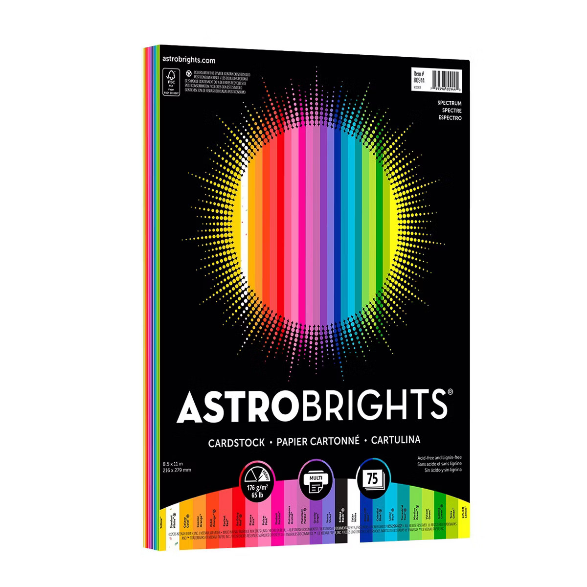 Astrobrights 75ct Cardstock Printer Paper | Target