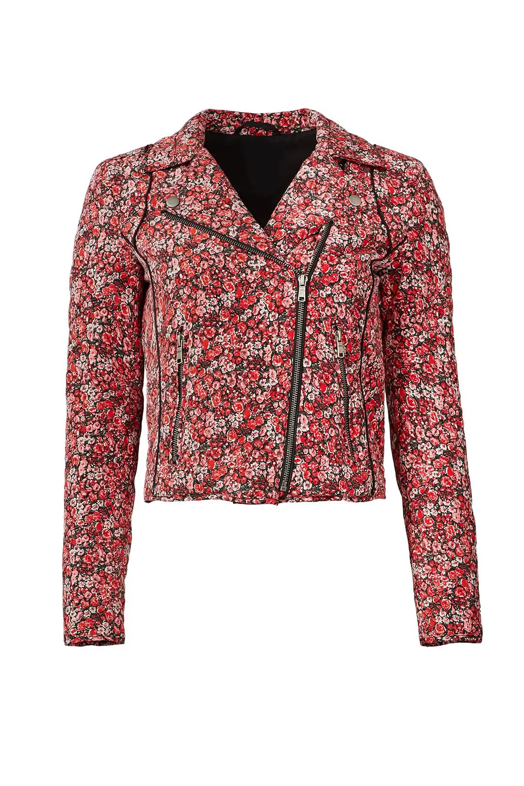 Joie Red Floral Frona Jacket | Rent The Runway