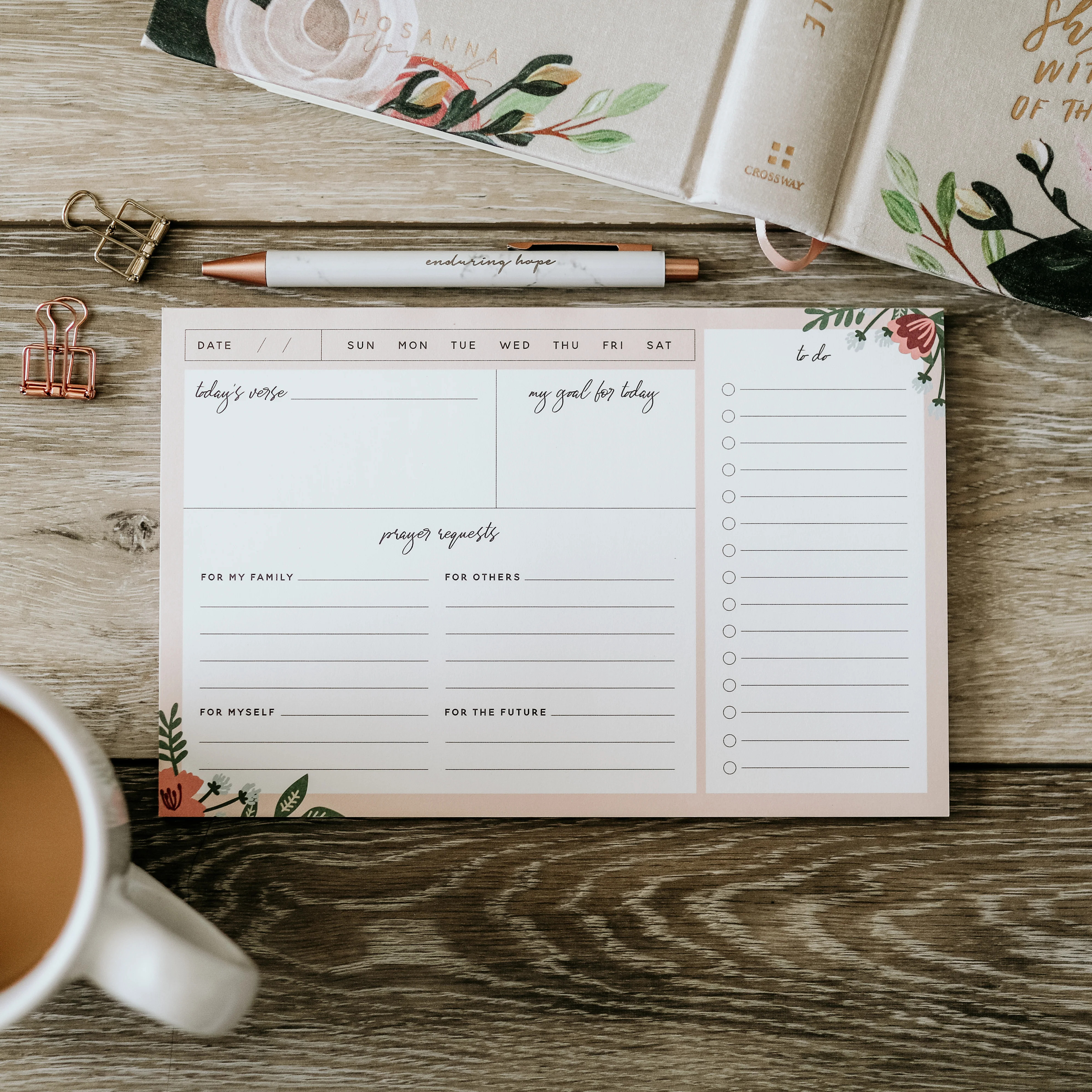 Daily Notepad - Wildflower | The Daily Grace Co.