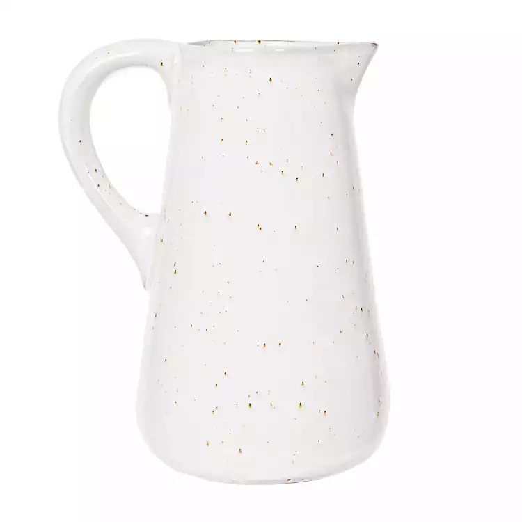 Natural Speckled Pitcher | Kirkland's Home