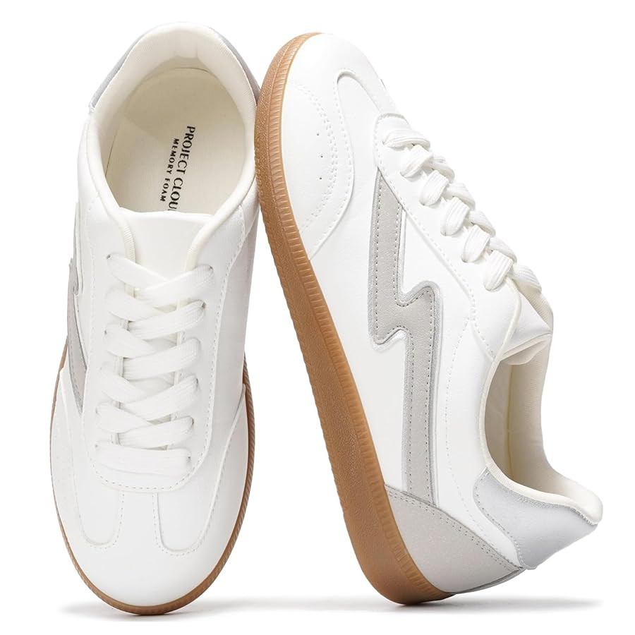 Project Cloud Sneakers for Women - Lace-Up Shoes for Women Trendy Women Sneakers with Memory Foam... | Amazon (US)