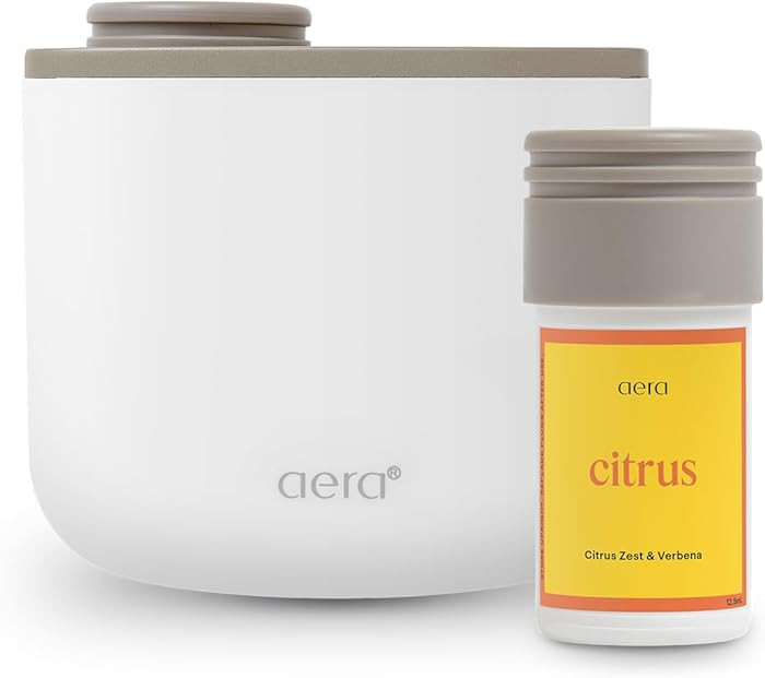 Aera Mini Essential Oil Fragrance Diffuser + Citrus Scent Bundle for Small Rooms (100–500 Sq Ft... | Amazon (US)