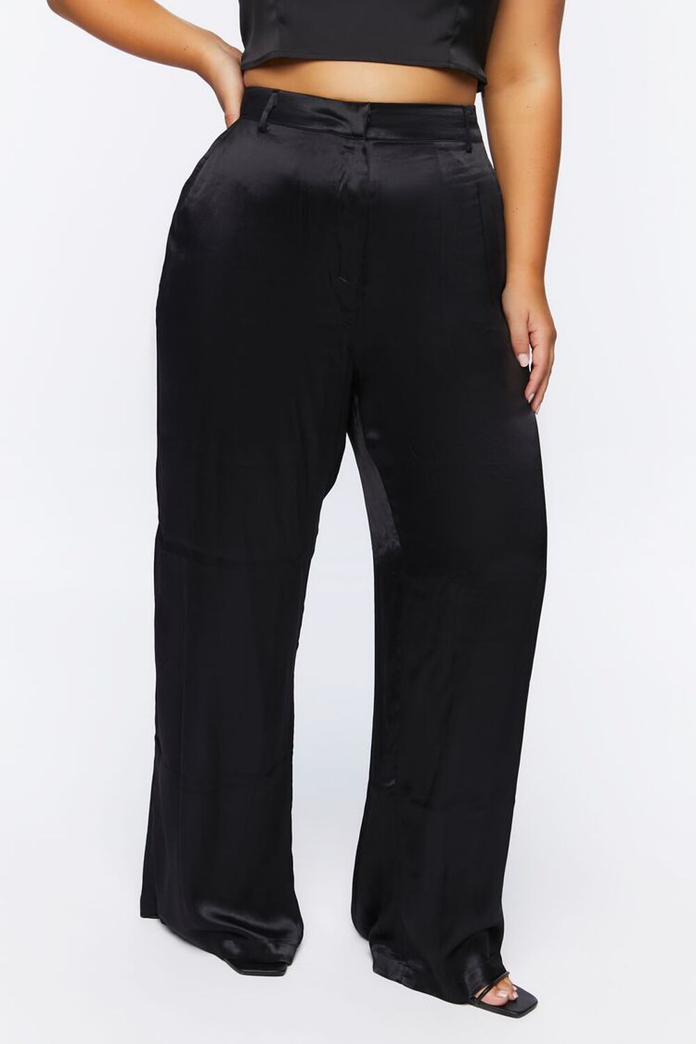 Plus Size Satin Wide-Leg Pants | Forever 21 (US)