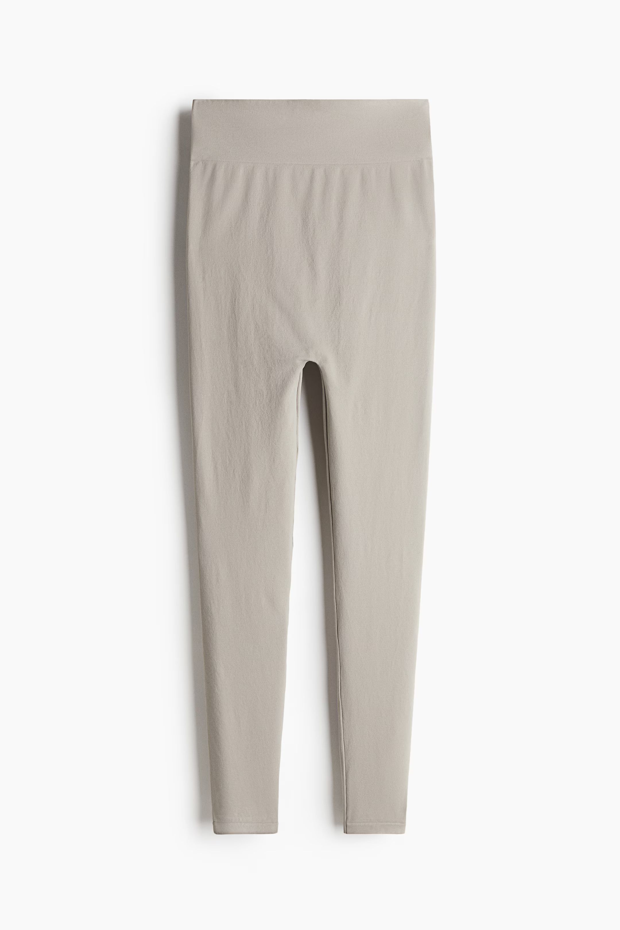 MAMA Seamless Leggings - High waist - Long - Taupe - Ladies | H&M US | H&M (US + CA)