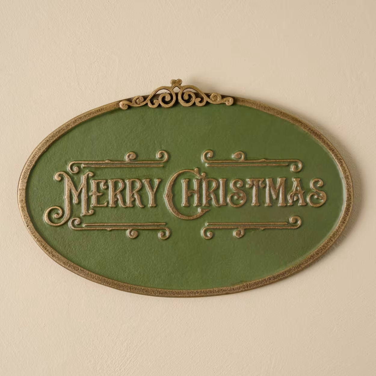 Merry Christmas Metal Wall Sign | Magnolia