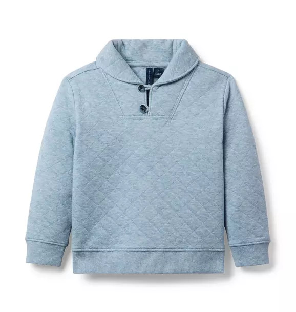 Quilted Shawl Collar Sweatshirt | Janie and Jack