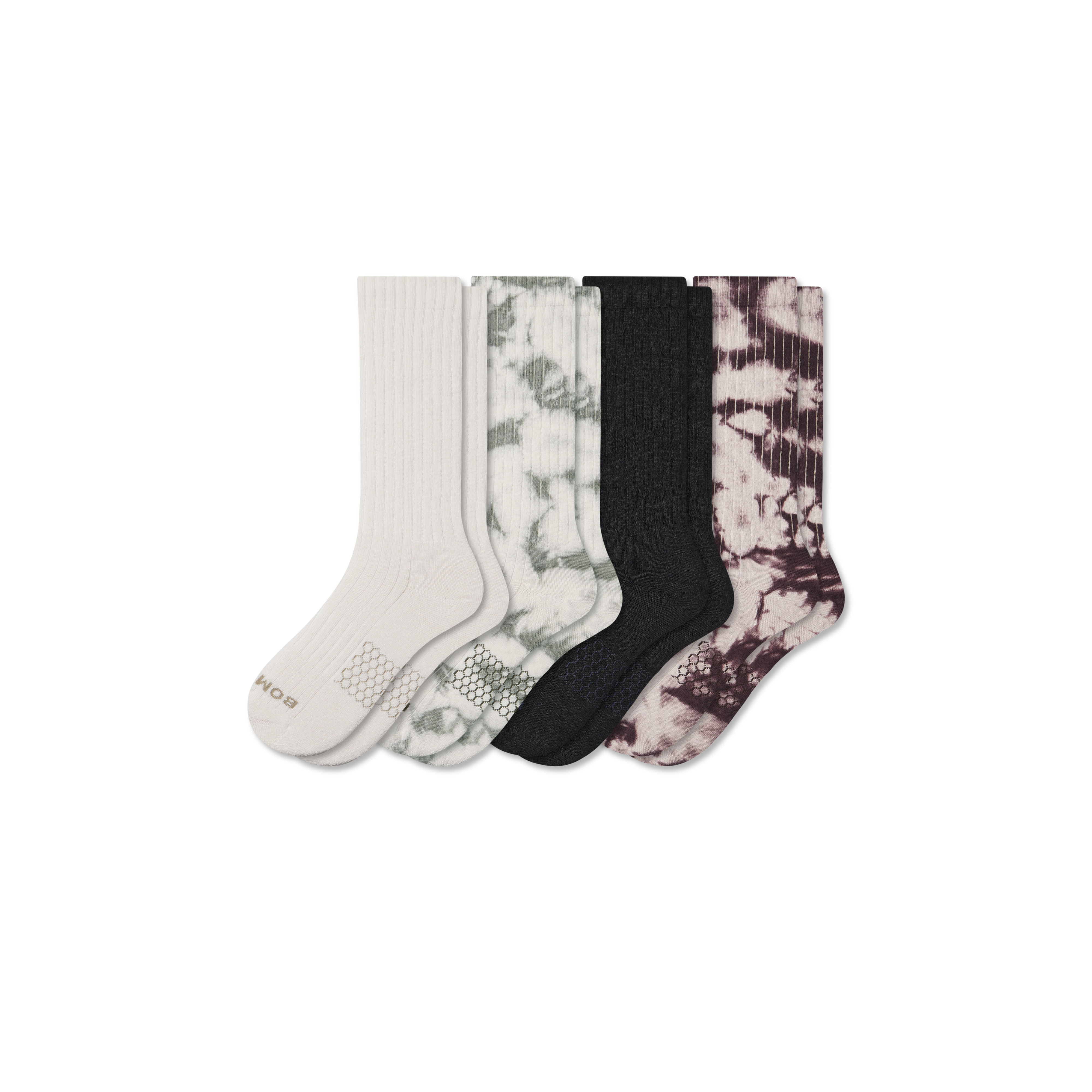 Men's Lodge Sock 4-Pack - Tie-Dye Mix - Extra Large - Cotton Blend - Bombas | Bombas
