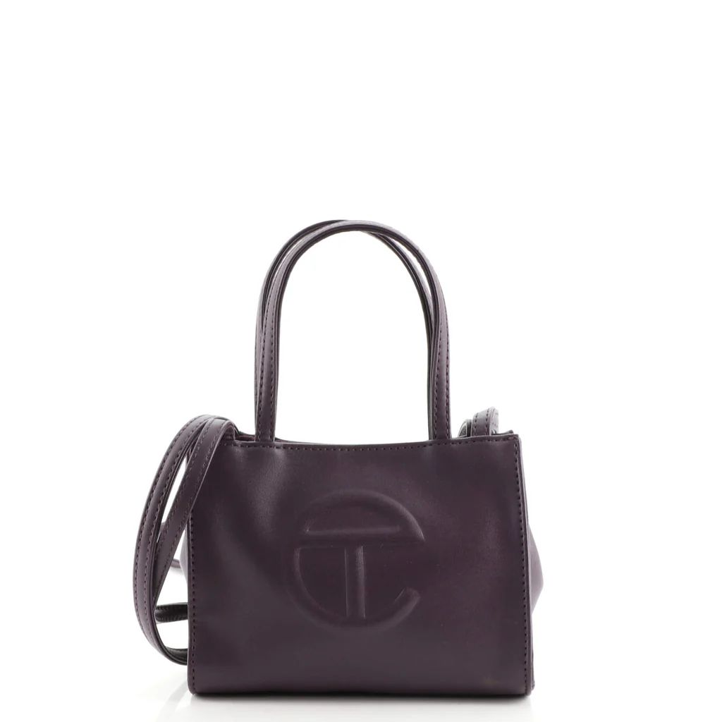 Telfar Shopping Tote Faux Leather Small Purple 1673431 | Rebag