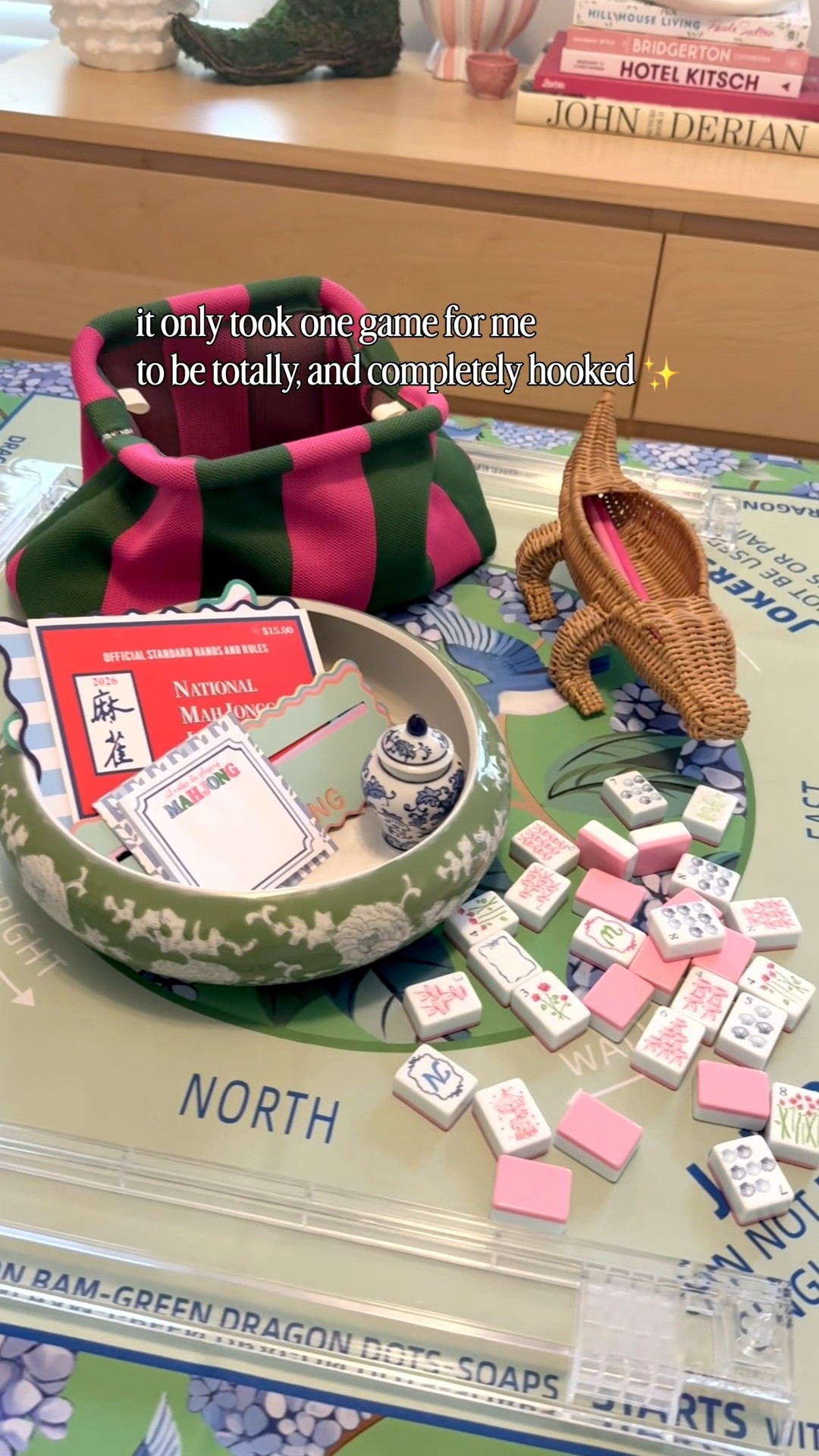 mahjong girly summer ✨

my besties have been obsessed and now I know why, one game night with them and I was hooked and order my own tiles 😆

I knew this was going to be my new hobby and was excited to start the collection - obsessed is an understatement 🤍


Mahjong, American mahjong, girls night, game night, let’s mahj, millennial girly

#LTKmomlife #LTKHome