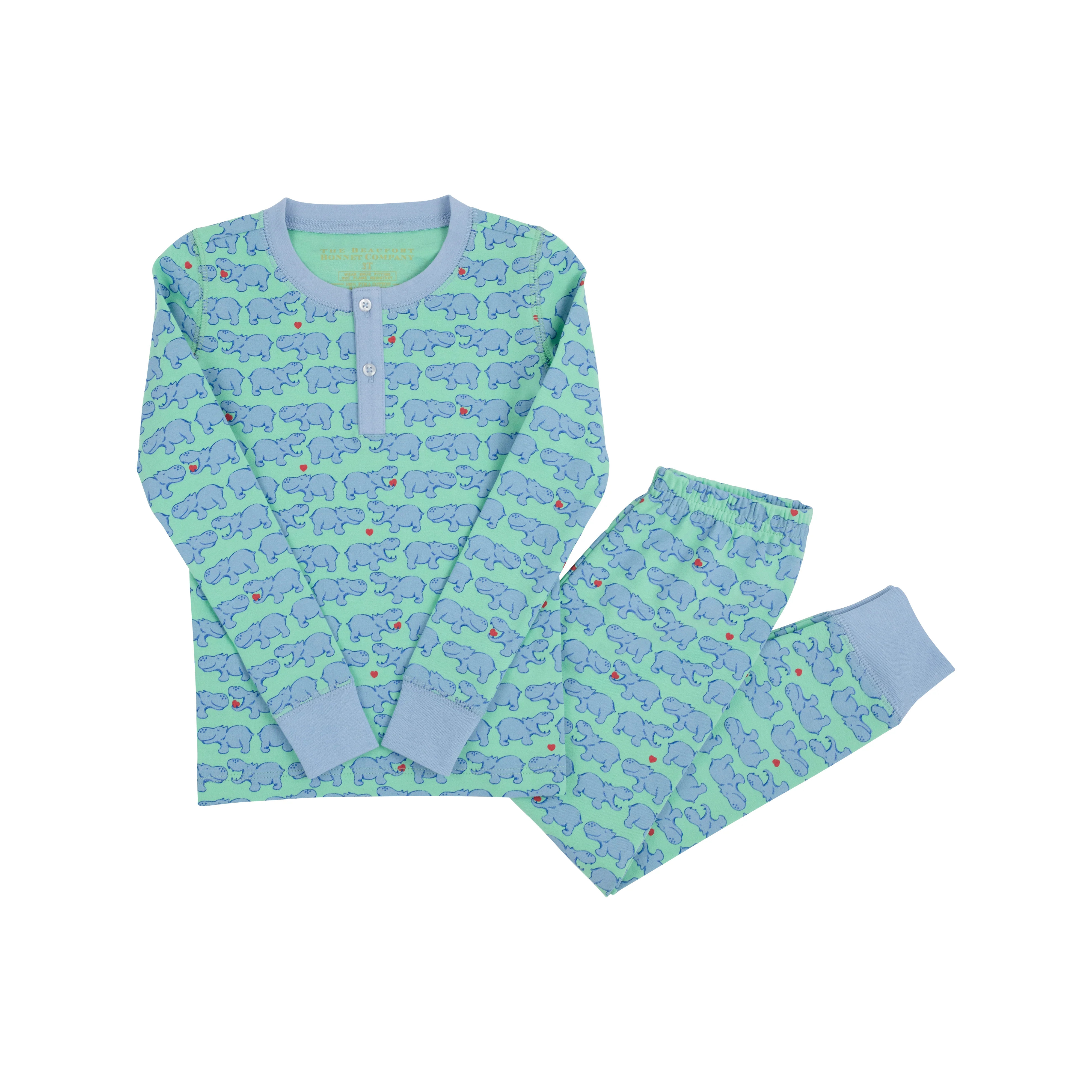 Sutton's Sweet Dream Set - Hugga Hippo with Beale Street Blue | The Beaufort Bonnet Company