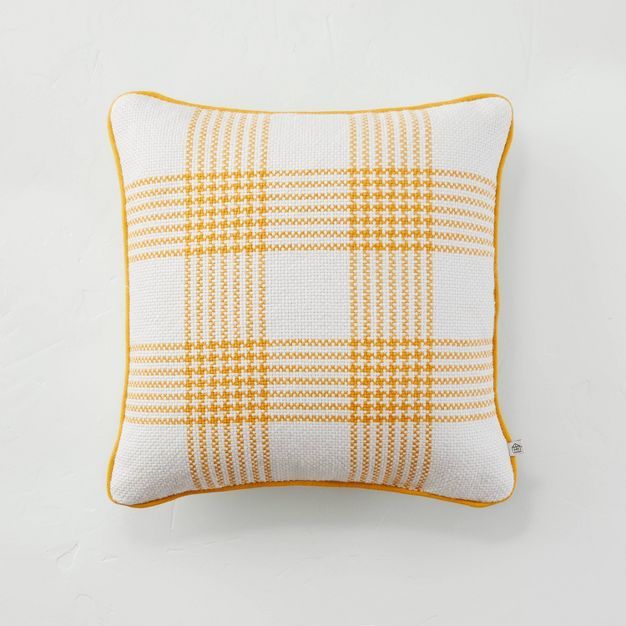 Plaid Indoor/Outdoor Lumbar Throw Pillow - Hearth & Hand™ with Magnolia | Target