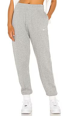 Nike NSW Fleece Everyday Essentials Pant in Dark Heather Grey & White from Revolve.com | Revolve Clothing (Global)
