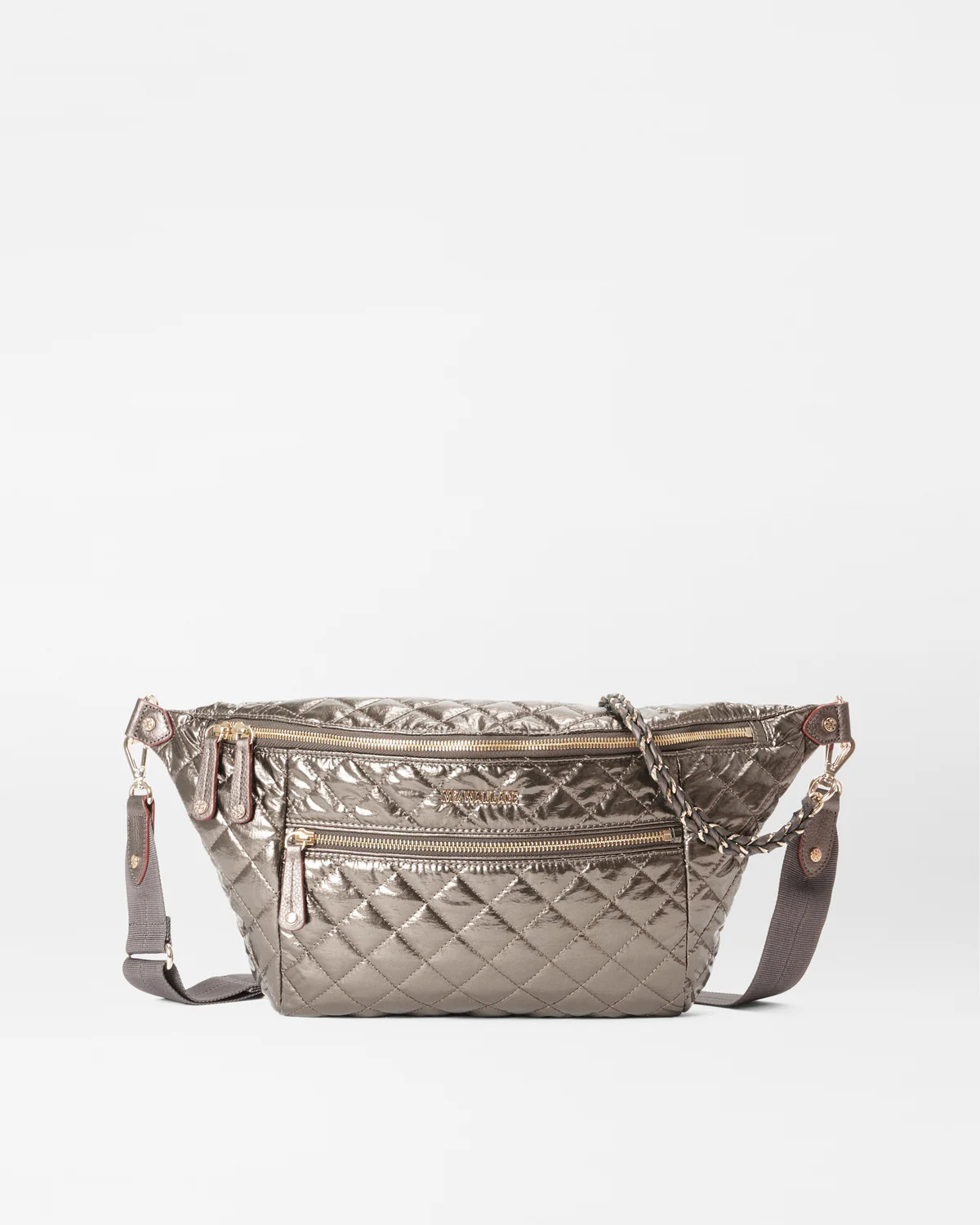 Moondust Metallic Lacquer Crosby Crossbody Sling Bag | MZ Wallace