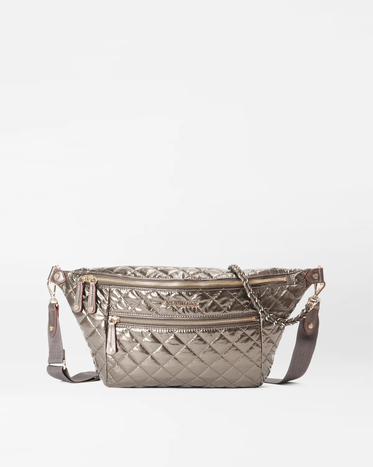 Moondust Metallic Lacquer Crosby Crossbody Sling Bag | MZ Wallace