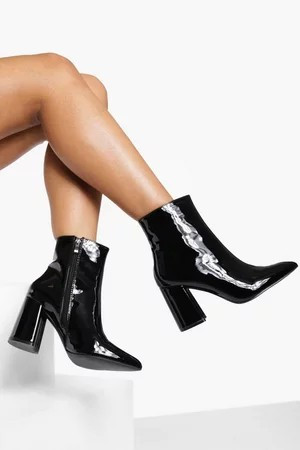 Block Heel Sock Boots | Boohoo.com (US & CA)