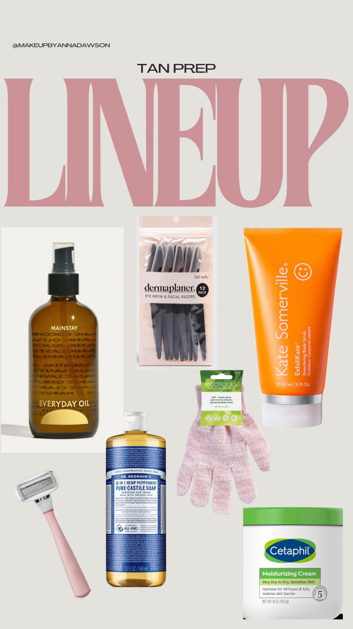 Spray tan prep lineup 


#LTKxSephora #LTKxTarget #LTKsalealert