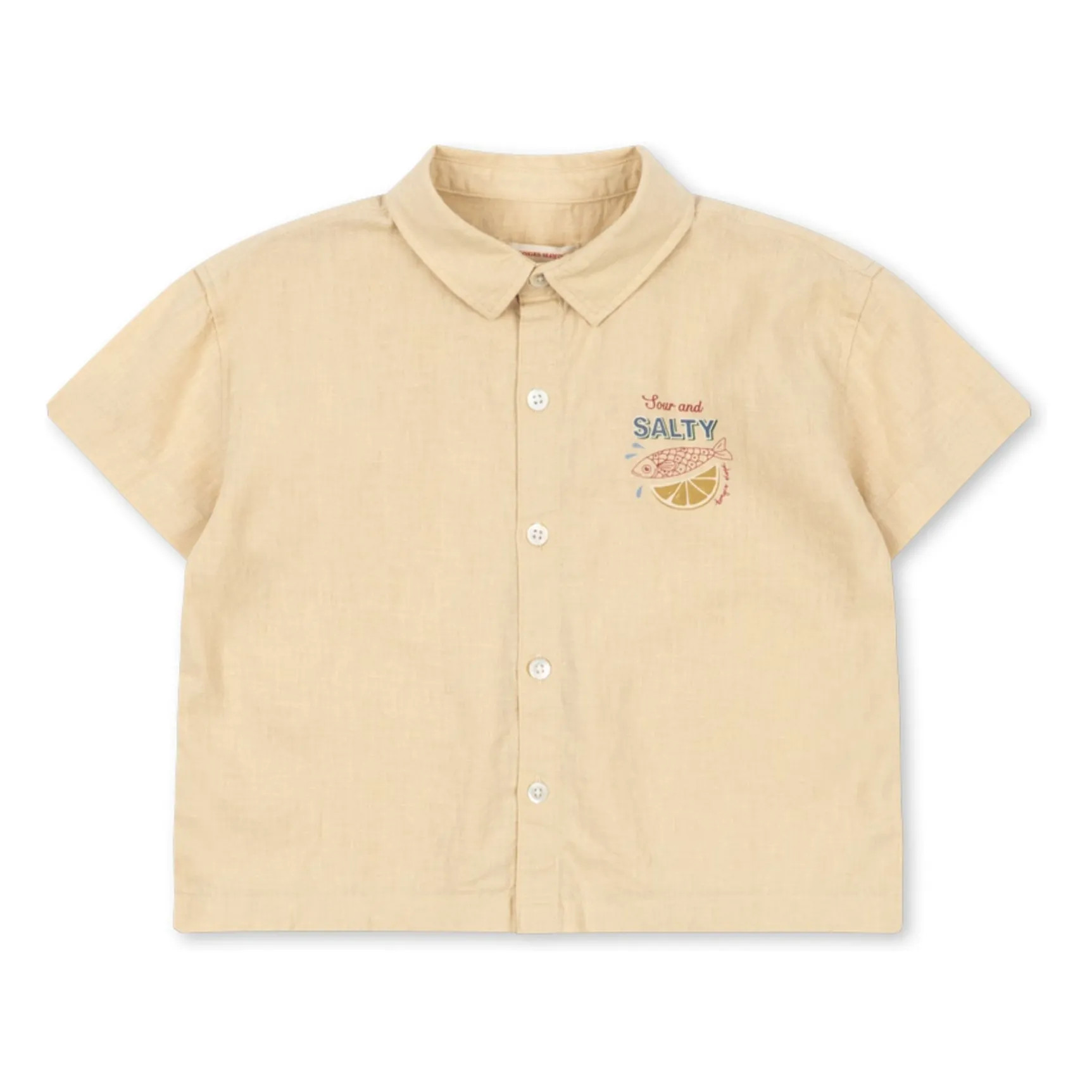 Hemd Franzen Leinen | Beige | Smallable