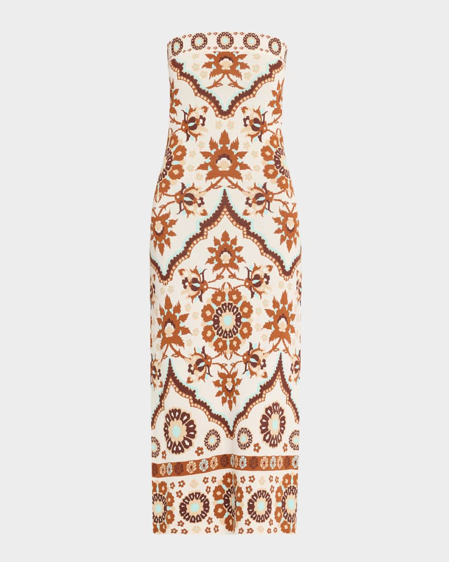 Cara Cara Rome Strapless Knit Midi Dress | Neiman Marcus