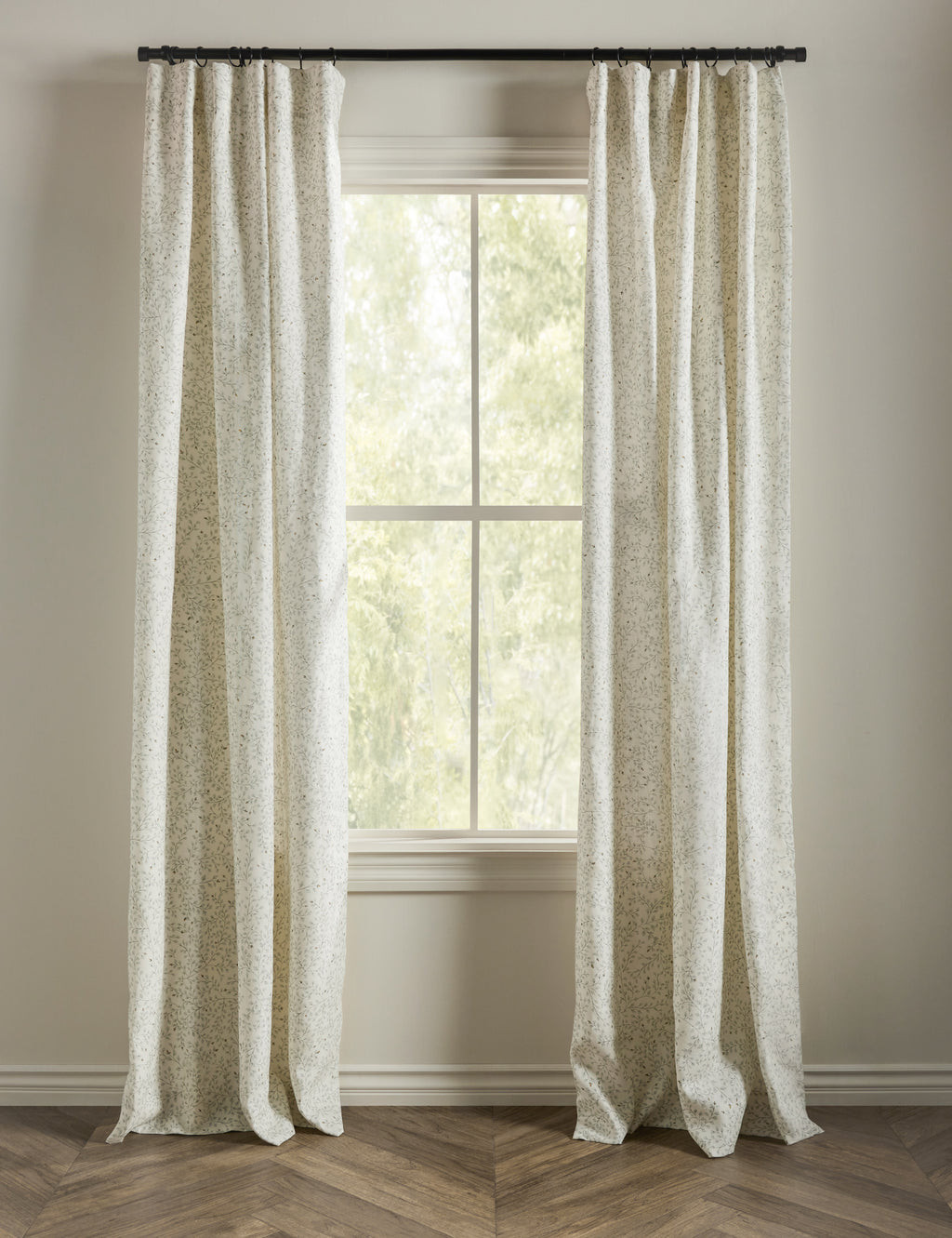 Dainty Leaves Linen Curtain Panel by Rylee + Cru | Lulu and Georgia 