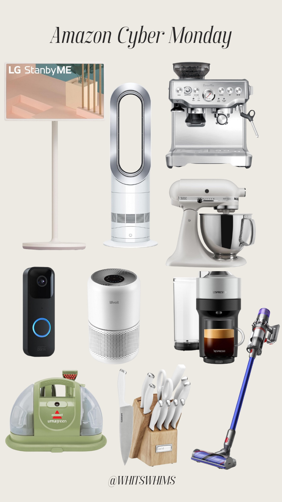 Amazon cyber Monday sale!!! 

Gifts for her 
Gifts for him 
Home gifts 
Amazon sale 
Gift guide 
Christmas gifts 

Dyson / espresso machine / LG stand by me / Dyson vacuum / carpet cleaner / home 

#LTKCyberWeek #LTKGiftGuide #LTKHome