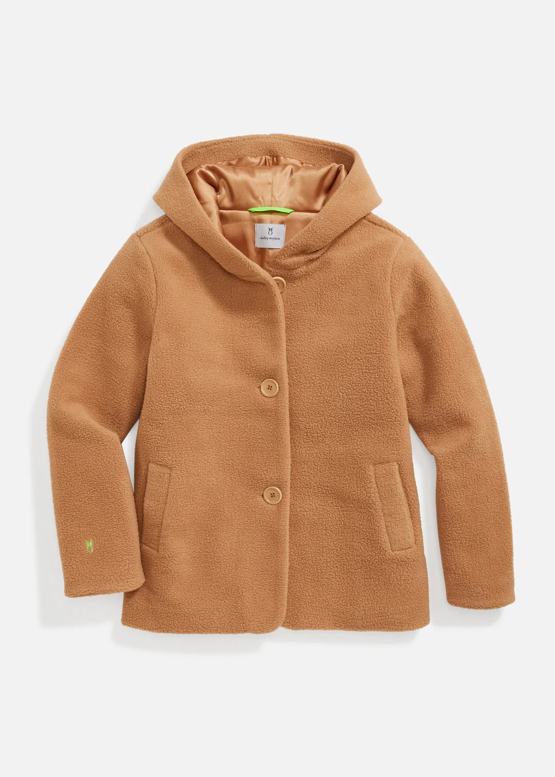 Moritz Coat in Sherpa Fleece (Camel) | Dudley Stephens