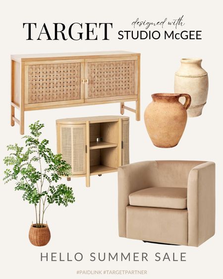 Target Hello Summer Sale, upholstered swivel chair, ceramic vase, artificial tree, console table 

#LTKSaleAlert #LTKHome #LTKOver40