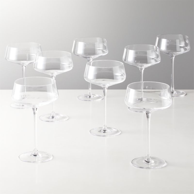 Muse Coupe Cocktail Glass Set of 8 | CB2 | CB2