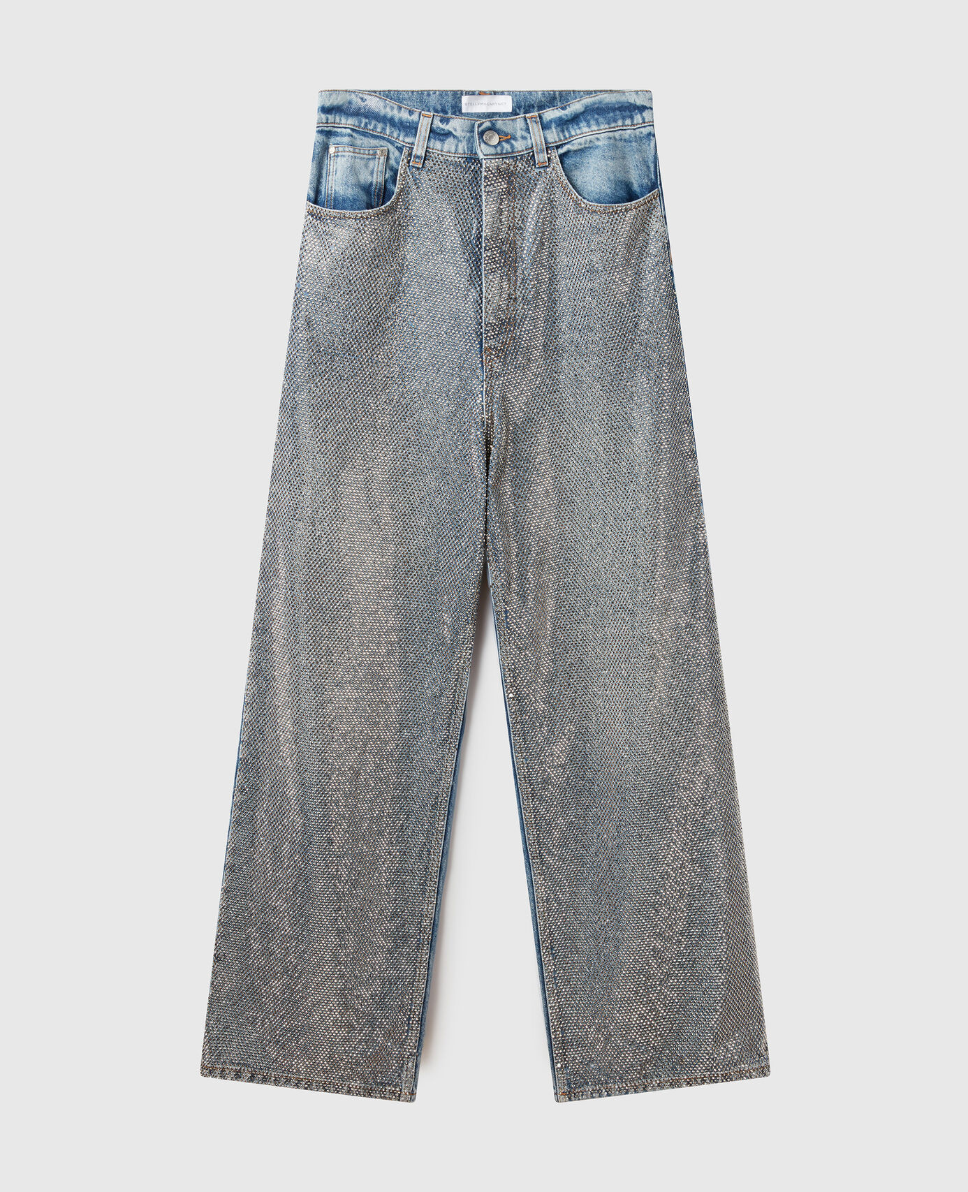 Oversized Crystal-Embellished Denim Jeans | Stella McCartney (Global)