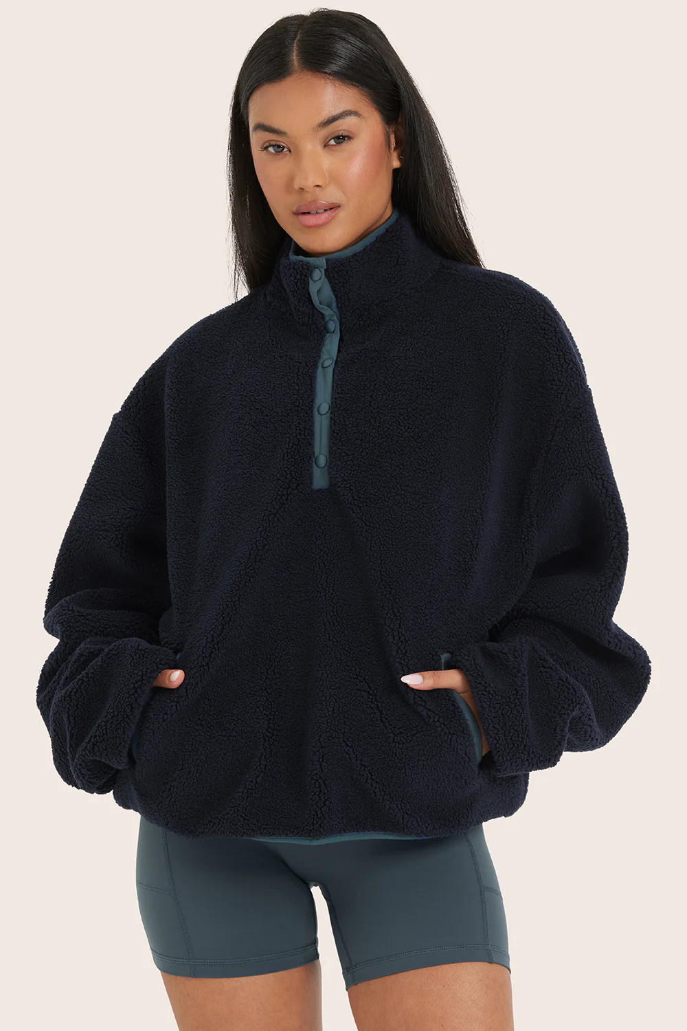 FLEECE FLEECE PULLOVER - COMPASS | SET Active
