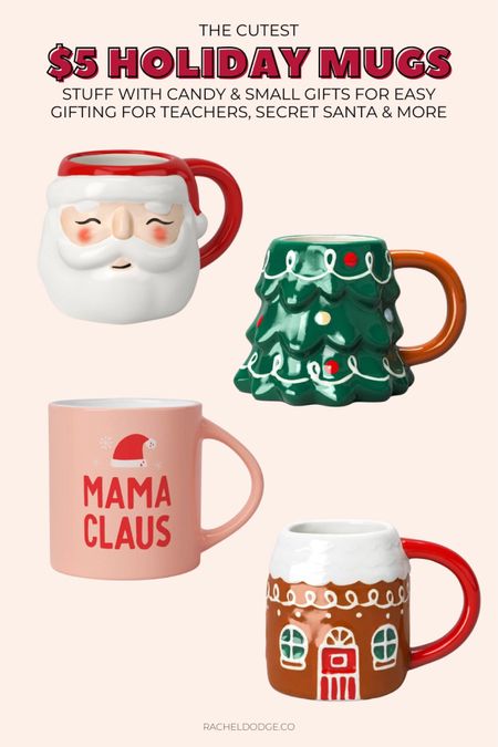 These $5 mugs from Target are a cute way to create an inexpensive gift for teachers, service people, Secret Santa, neighbors and more. 

#LTKHoliday #LTKSeasonal #LTKGiftGuide