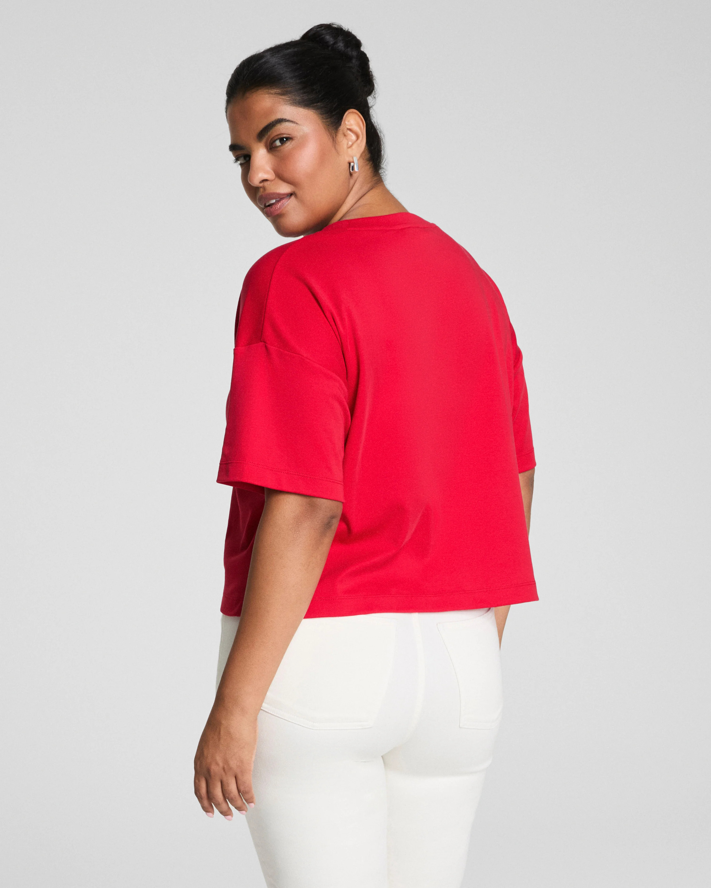 Cotton Cropped Tee | SPANX | Spanx