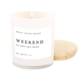 Sweet Water Decor Weekend Candle | Oakmoss, Orange, and Grapefruit Scented Soy Candles for Home | 11 | Amazon (US)