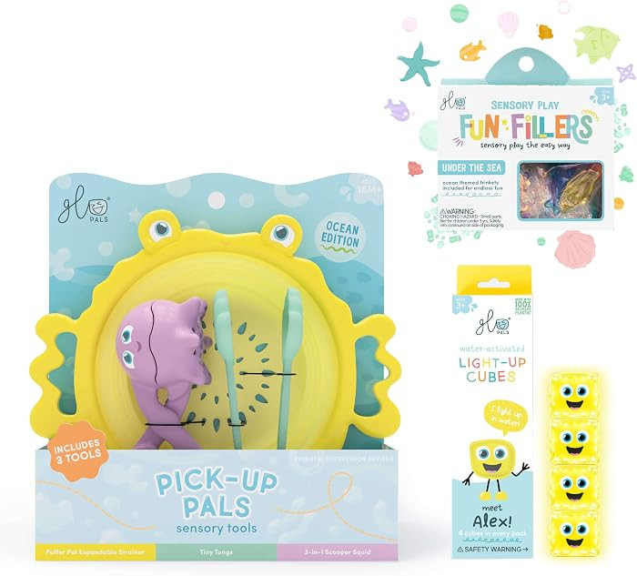 Glo Pals Under The Sea Bundle Sensory Bundle, Light-Up Sensory Play Cubes | Amazon (US)