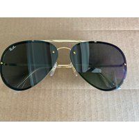 Ray Ban Blaze Aviator Rb3584N 3584/N 9050/71 Gold/Green Rayban Sunglasses 61mm | Etsy (US)