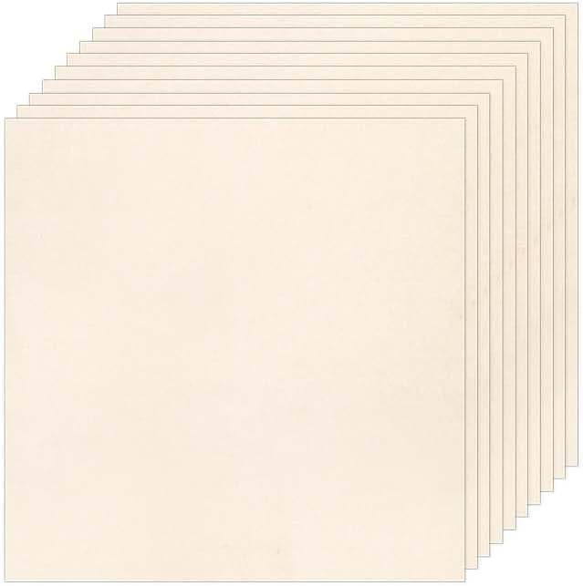 10 PCS Embroidery Fabric, Pre-Cut Beige Natural Cotton Embroidery Cloth Fabric, Embroidery Cloth ... | Amazon (US)