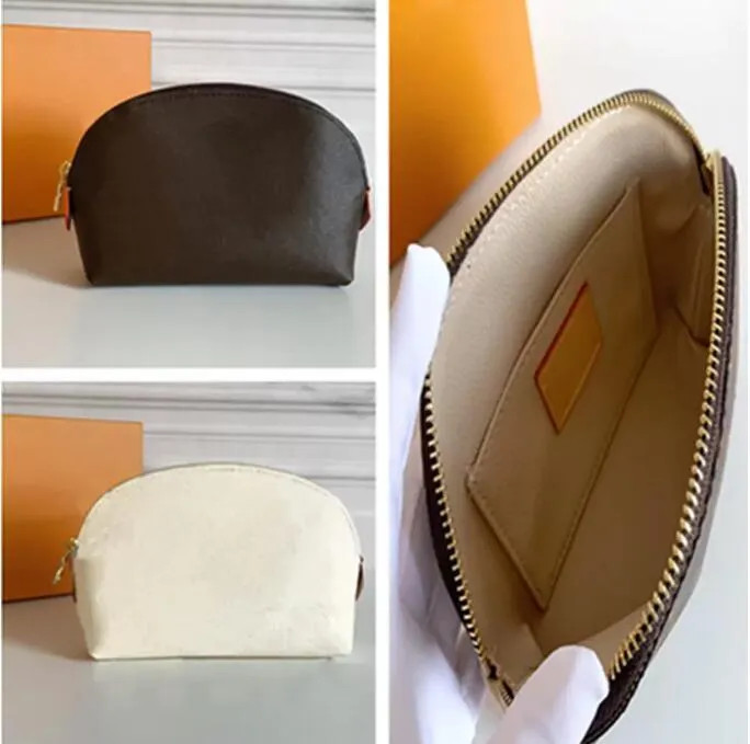 Womens leather Cosmetic Bags Designer Makeup Bag Leather Toiletry cosmetics Pouch Fashion women M... | DHGate
