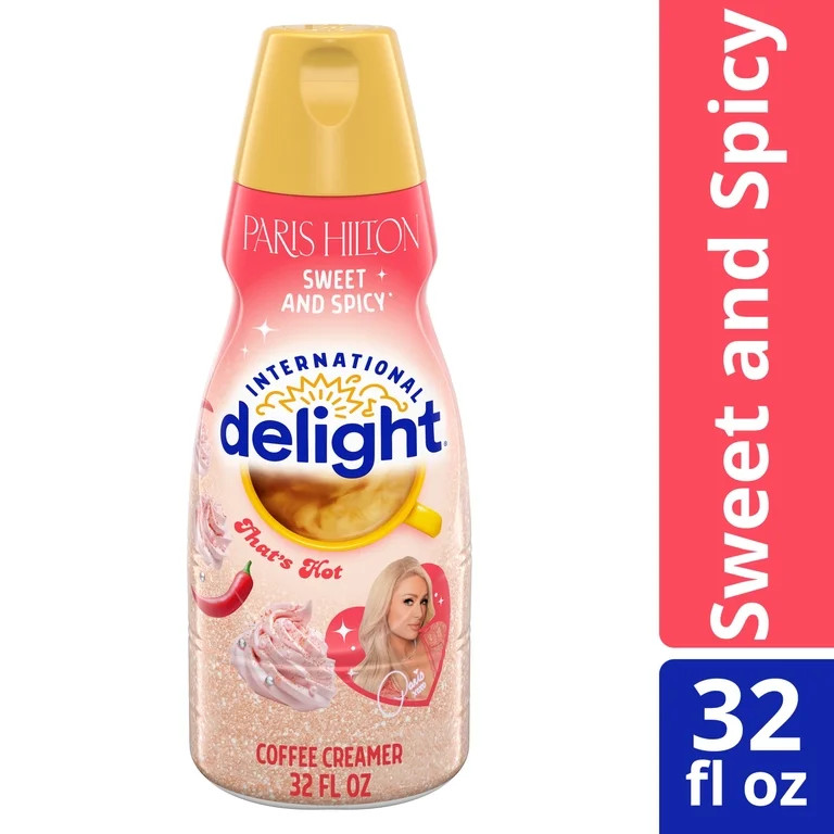International Delight Paris Hilton Sweet and Spicy Coffee Creamer Bottle, 32 fl oz | Walmart (US)