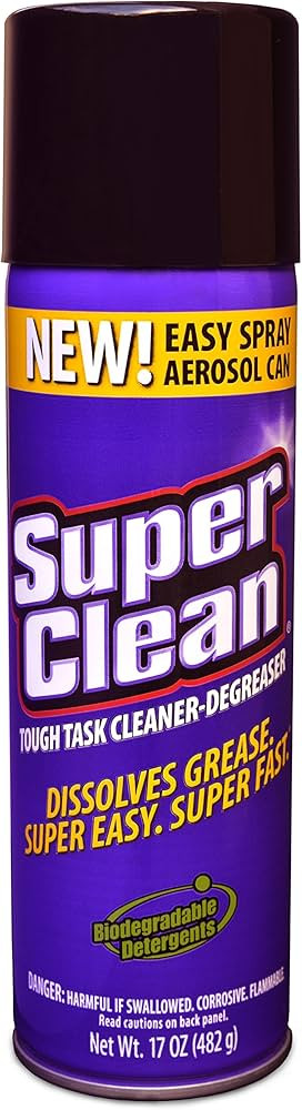 SuperClean Multi Surface All Purpose Gunk Remover Aerosol Degreaser, Biodegradable, 17oz by Super... | Amazon (US)