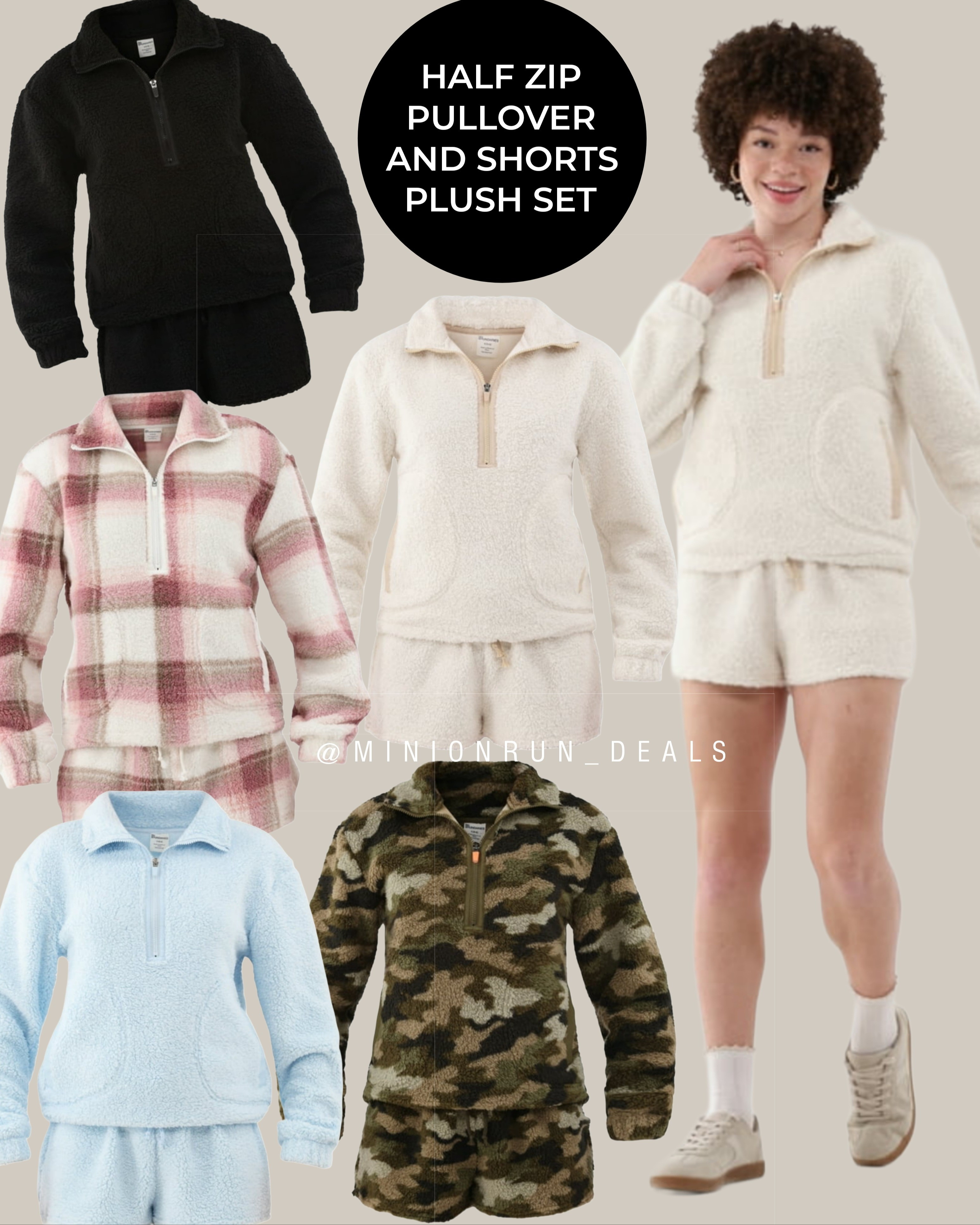 #walmartpartner #sponsored 😍😍These half zip pullover & shorts plush sets on @walmart are calling my name! So comfyyyy perfect to lounge all day! 
#walmartfashion 
@walmartfashion
#LTKSeasonal #LTKSaleAlert #LTKFindsUnder50

#LTKSeasonal #LTKSaleAlert #LTKFindsUnder50