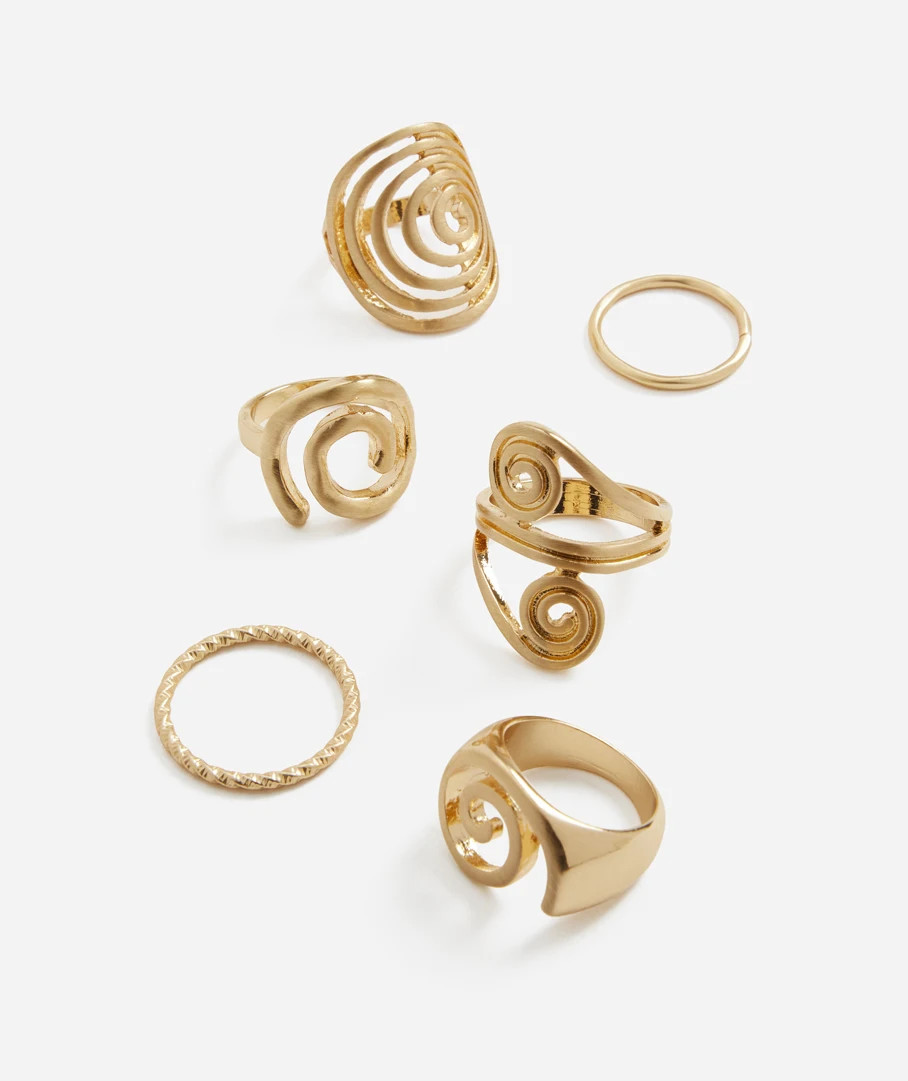 GOLD SWIRL RING PACK | Sportsgirl